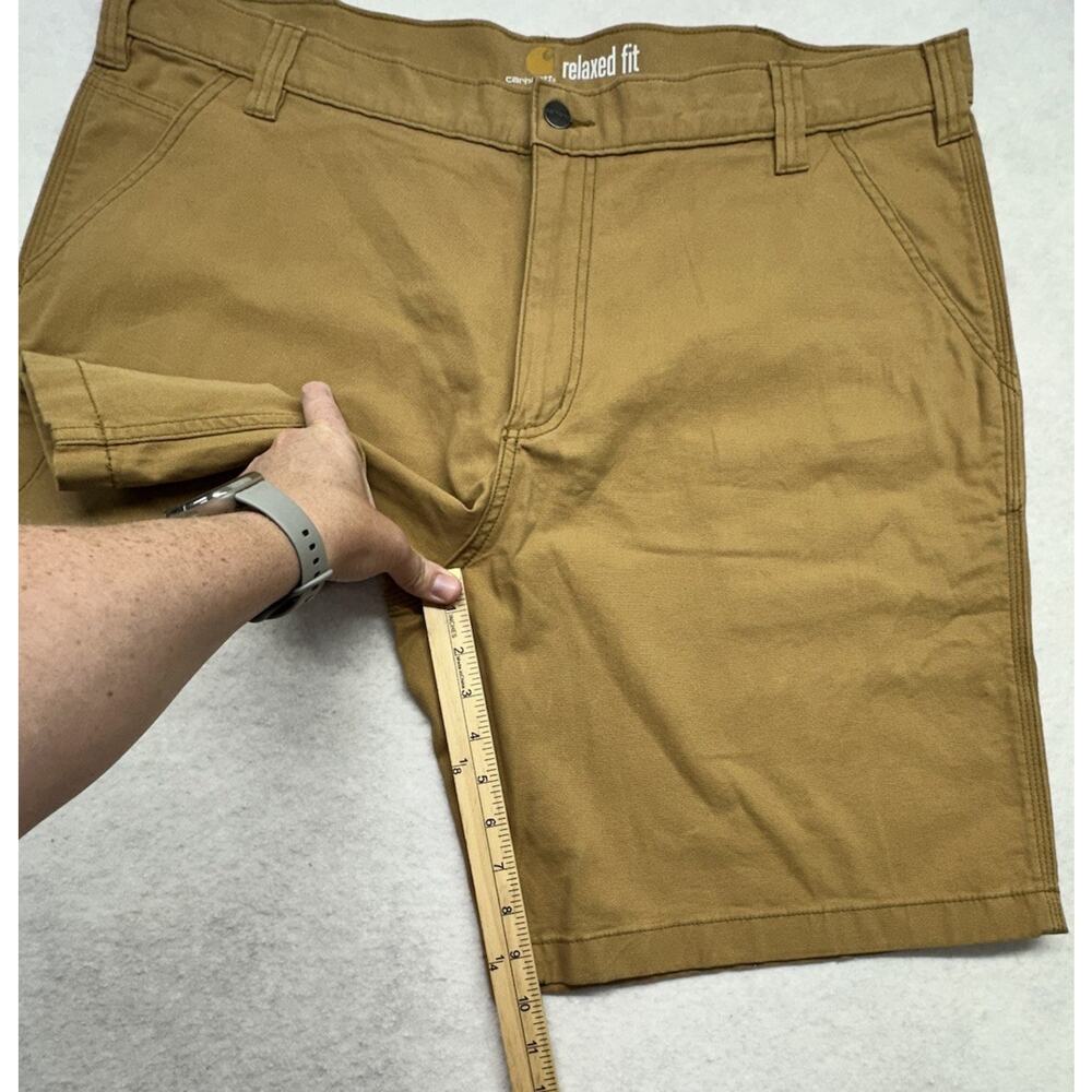 Carhartt Work Shorts Mens 42 Brown 10IN Duck Relaxed Fit Work Wear Outdoor - Picture 5 of 7